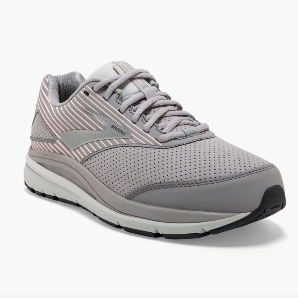 Brooks Gray and Pink Athletic Shoes
